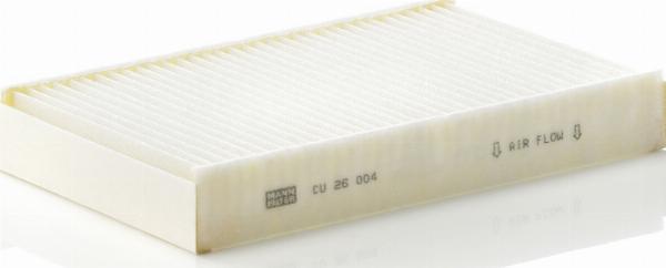 Mann-Filter CU 26 004 - Filtro, Aria abitacolo www.autoricambi360.it