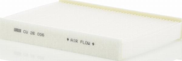 Mann-Filter CU 26 006 - Filtro, Aria abitacolo www.autoricambi360.it