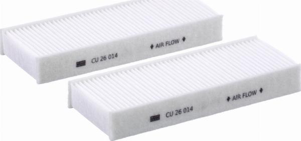 Mann-Filter CU 26 014-2 - Filtro, Aria abitacolo www.autoricambi360.it