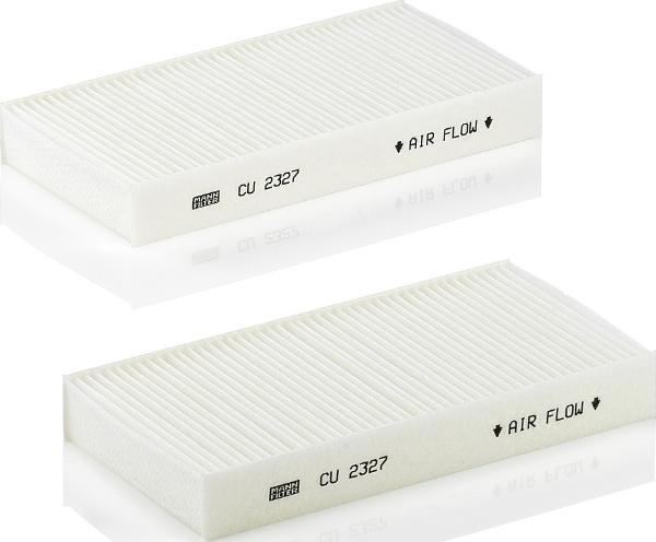 Mann-Filter CU 2327-2 - Filtro, Aria abitacolo www.autoricambi360.it