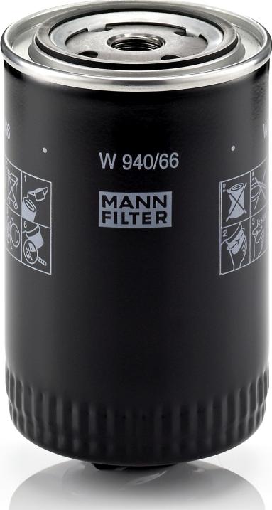 Mann-Filter W 940/66 - Filtro olio www.autoricambi360.it