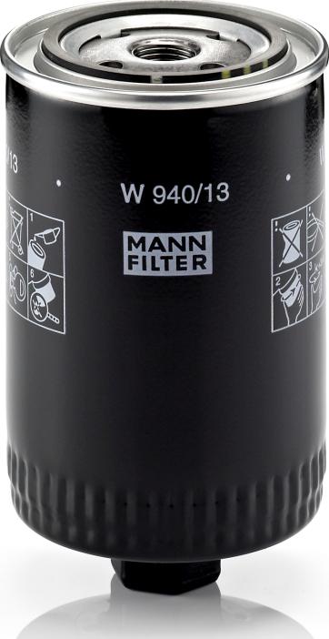 Mann-Filter W 940/13 - Filtro olio www.autoricambi360.it
