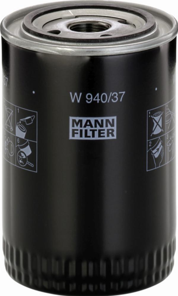 Mann-Filter W 940/37 - Filtro olio www.autoricambi360.it