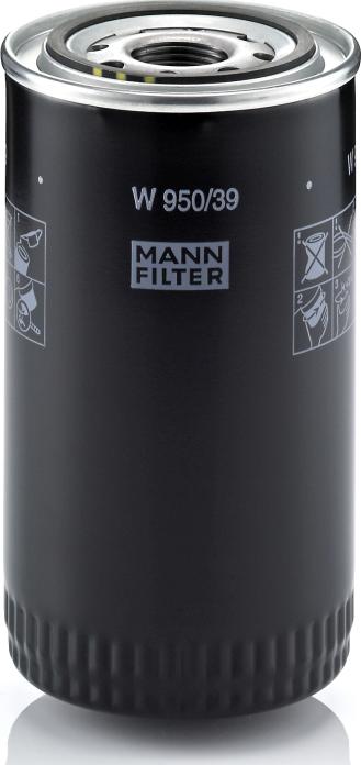 Mann-Filter W 950/39 - Filtro olio www.autoricambi360.it