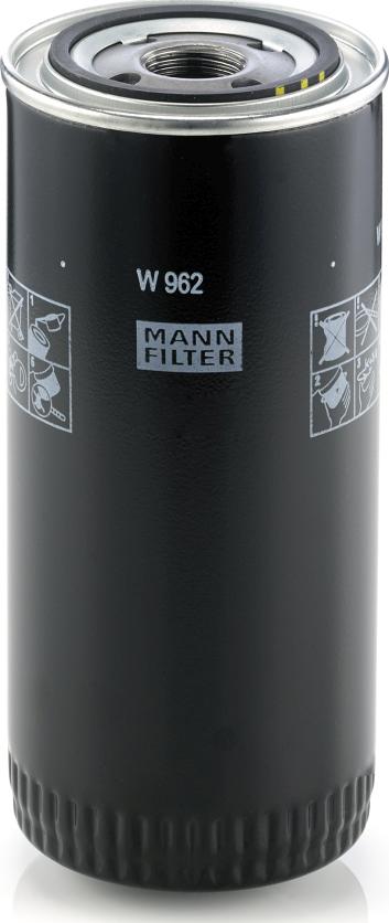 Mann-Filter W 962 - Filtro olio www.autoricambi360.it