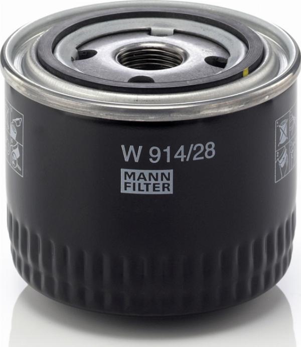 Mann-Filter W 914/28 - Filtro olio www.autoricambi360.it