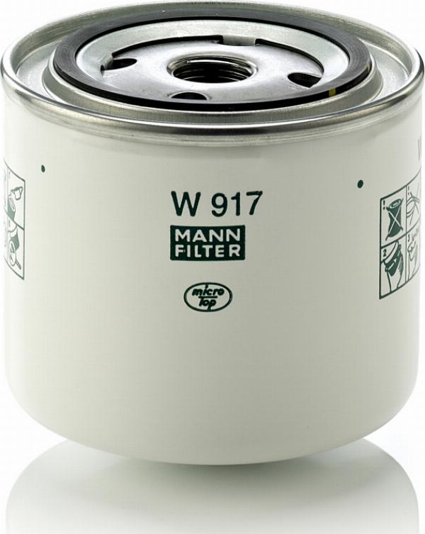 Mann-Filter W 917 - Filtro olio www.autoricambi360.it
