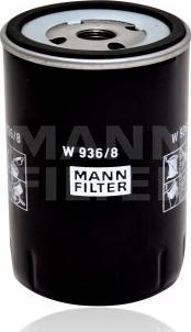 Mann-Filter W 936/8 - Filtro olio www.autoricambi360.it