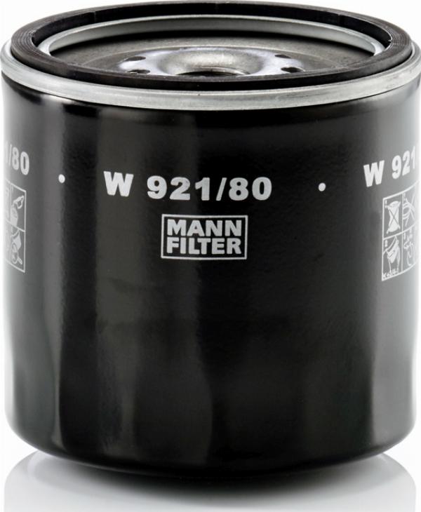Mann-Filter W 921/80 - Filtro olio www.autoricambi360.it