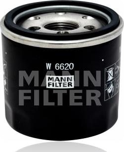 Mann-Filter W 6620 - Filtro olio www.autoricambi360.it