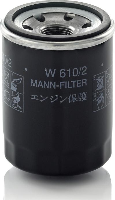 Mann-Filter W 610/2 - Filtro olio www.autoricambi360.it