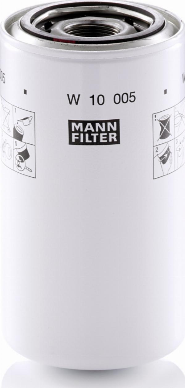 Mann-Filter W 10 005 - Filtro olio www.autoricambi360.it