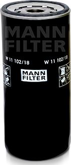Mann-Filter W 11 102/18 - Filtro olio www.autoricambi360.it