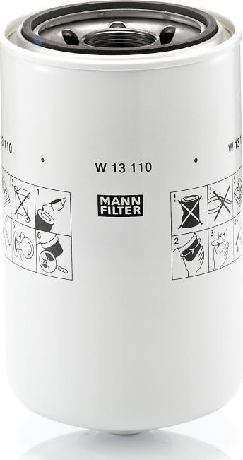 Mann-Filter W 13 110 - Filtro olio www.autoricambi360.it