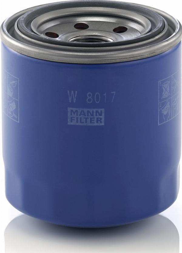 Mann-Filter W 8017 - Filtro olio www.autoricambi360.it