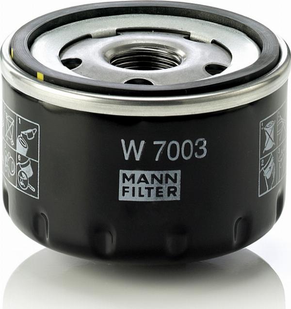Mann-Filter W 7003 - Filtro olio www.autoricambi360.it