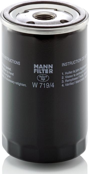 Mann-Filter W 719/4 - Filtro olio www.autoricambi360.it