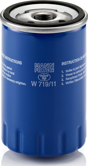 Mann-Filter W 719/11 - Filtro olio www.autoricambi360.it
