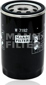 Mann-Filter W 7192 - Filtro olio www.autoricambi360.it