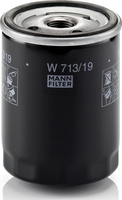 Mann-Filter W 713/19 - Filtro olio www.autoricambi360.it