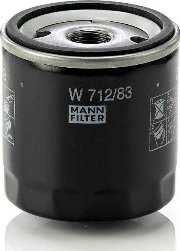 Mann-Filter W 712/83 - Filtro olio www.autoricambi360.it