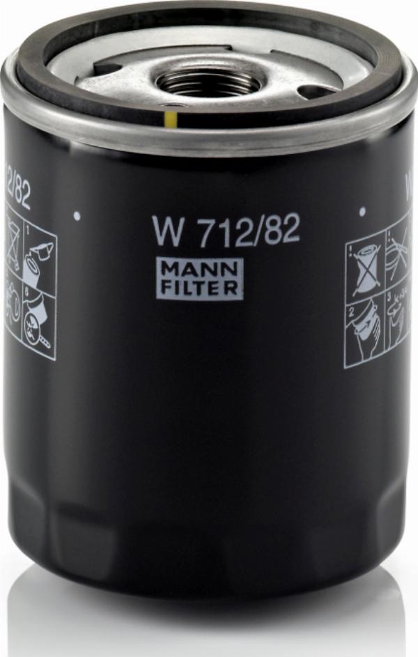 Mann-Filter W 712/82 - Filtro olio www.autoricambi360.it