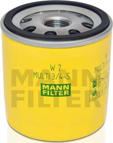 Mann-Filter W 7 MULTI 3/4-S - Filtro olio www.autoricambi360.it