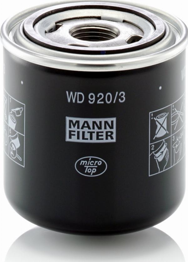Mann-Filter WD920/3 - Filtro idraulico, Cambio automatico www.autoricambi360.it