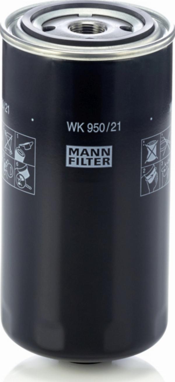 Mann-Filter WK 950/21 - Filtro carburante www.autoricambi360.it