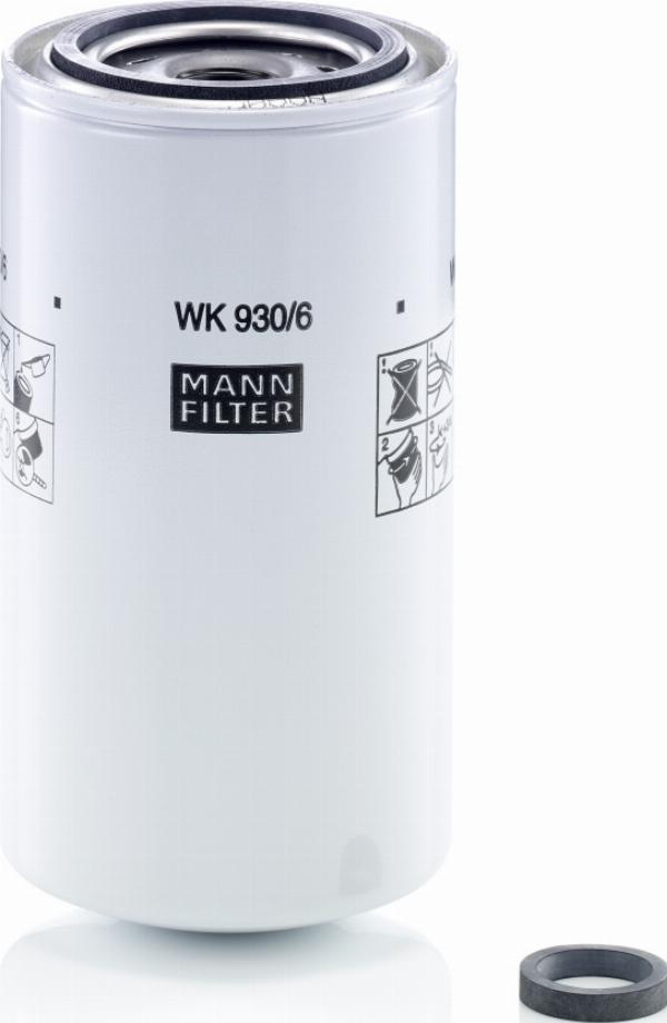 Mann-Filter WK 930/6 x - Filtro carburante www.autoricambi360.it