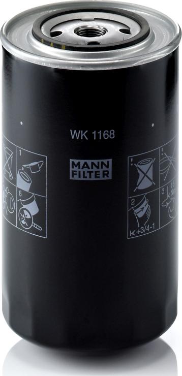 Mann-Filter WK 1168 - Filtro carburante www.autoricambi360.it