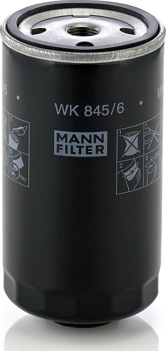 Mann-Filter WK 845/6 - Filtro carburante www.autoricambi360.it