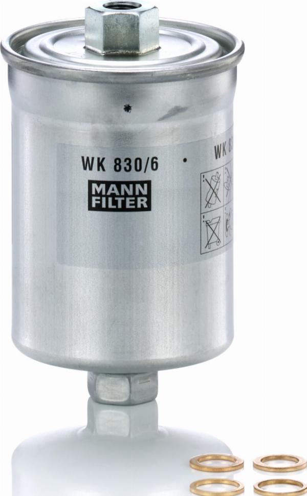 Mann-Filter WK 830/6 - Filtro carburante www.autoricambi360.it