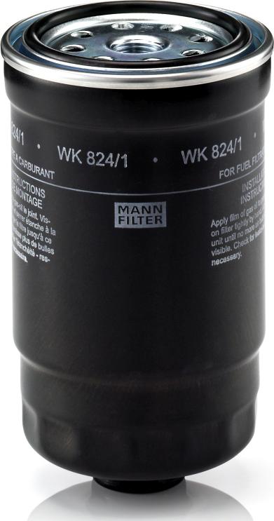 Mann-Filter WK 824/1 - Filtro carburante www.autoricambi360.it