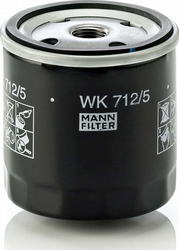 Mann-Filter WK 712/5 - Filtro carburante www.autoricambi360.it