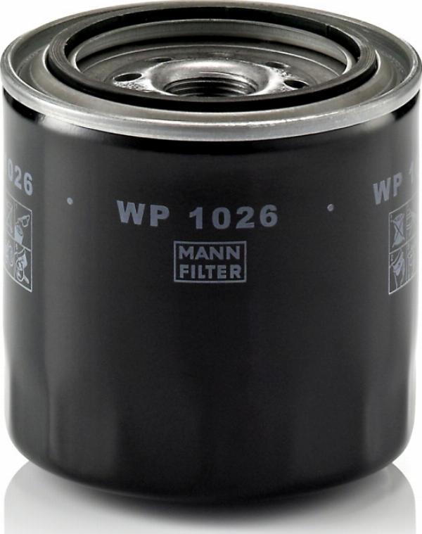 Mann-Filter WP 1026 - Filtro olio www.autoricambi360.it