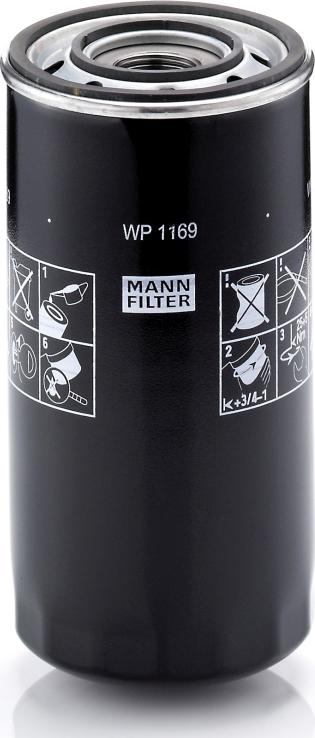 Mann-Filter WP 1169 - Filtro olio www.autoricambi360.it