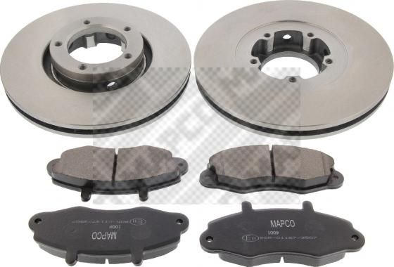 Mapco 47665 - Kit freno, Freno a disco www.autoricambi360.it