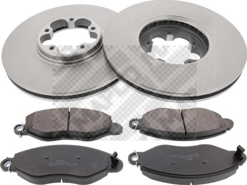Mapco 47668 - Kit freno, Freno a disco www.autoricambi360.it