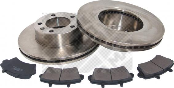 Mapco 47680 - Kit freno, Freno a disco www.autoricambi360.it