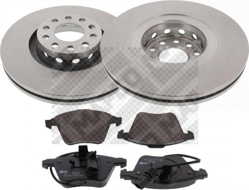 Mapco 47002 - Kit freno, Freno a disco www.autoricambi360.it