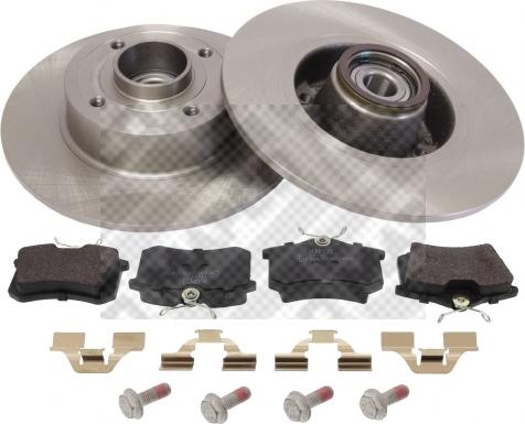 Mapco 47141 - Kit freno, Freno a disco www.autoricambi360.it