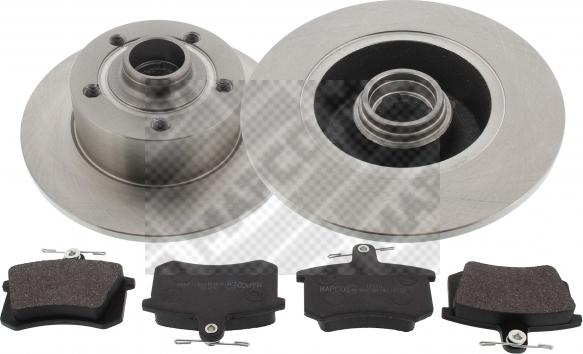 Mapco 47862 - Kit freno, Freno a disco www.autoricambi360.it