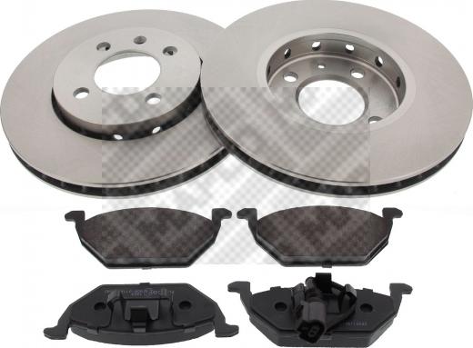 Mapco 47838/1 - Kit freno, Freno a disco www.autoricambi360.it
