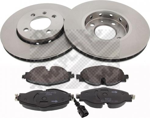 Mapco 47838 - Kit freno, Freno a disco www.autoricambi360.it