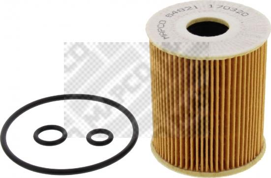 Mapco 64821 - Filtro olio www.autoricambi360.it