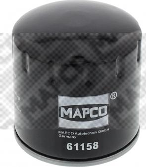 Mapco 61158 - Filtro olio www.autoricambi360.it
