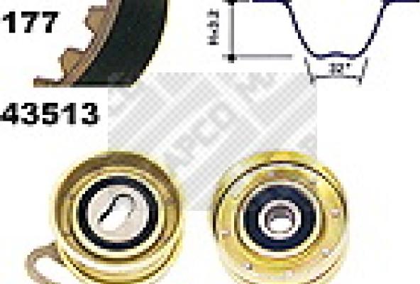 Mapco 23513 - Kit cinghie dentate www.autoricambi360.it