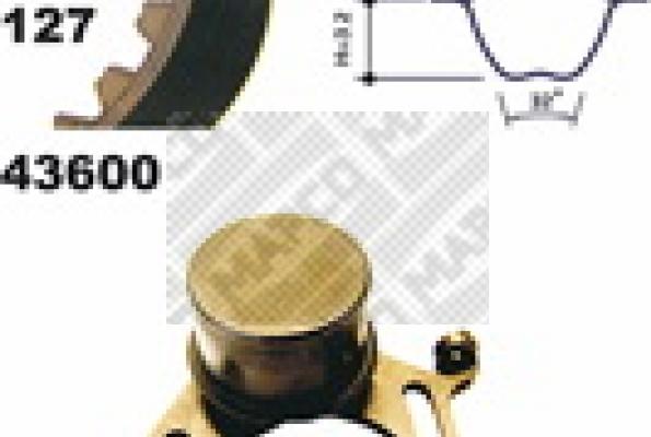 Mapco 23600 - Kit cinghie dentate www.autoricambi360.it