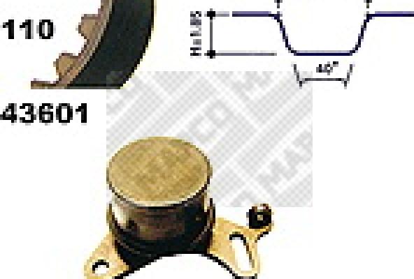 Mapco 23601 - Kit cinghie dentate www.autoricambi360.it